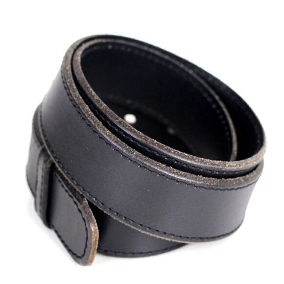 Levi's DARK BROWN GENUINE LEATHER 1.5"Wd STITCH CASUAL DRESS WOMEN'S BELT M (P8 - Picture 3 of 14